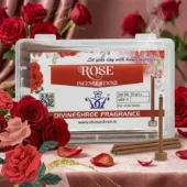 Rose Dhoop Incense Stick |Pack of 2 |Eco-Friendly & Bamboo Less