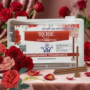 Rose Dhoop Incense Stick |Pack of 2 |Eco-Friendly & Bamboo Less