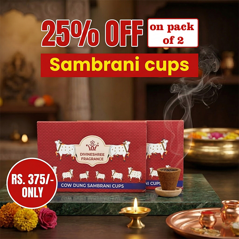 2 Packs of Cow Dung Sambrani Cups 2 Packs of Cow Dung Sambrani Cups