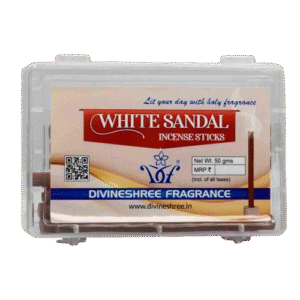 White Sandal incense sticks – premium soothing aroma for spiritual and home use from Divineshree