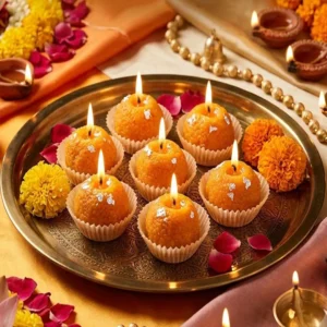 Festive Celebration Ladoo Candles