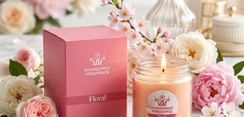 Floral Candle