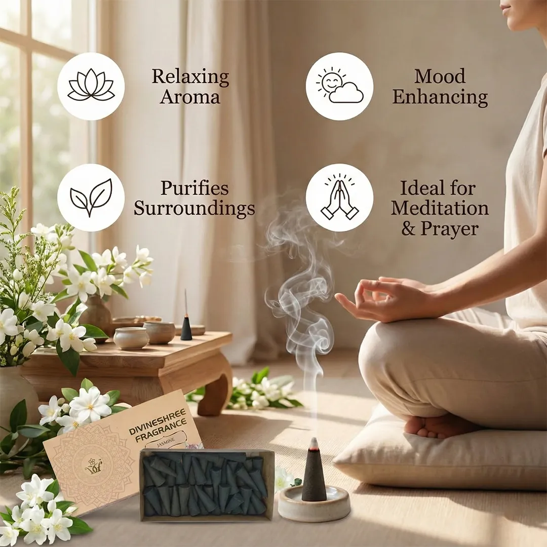 Jasmine Incense Cones 4 Jasmine Incense Cones 4