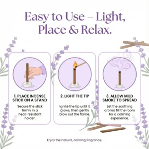 Lavender Dhoop Incense Stick 2