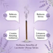 Lavender Dhoop Incense Stick 3