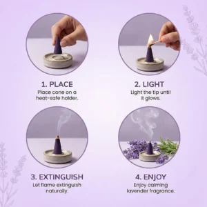 Lavender Incense Cones 1