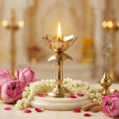Lotus Brass Diya