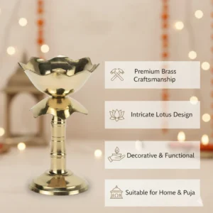 Lotus Brass Diya 5
