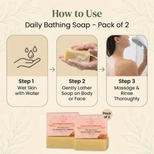 Natural Fuller Earth & Turmeric Handmade Soaps 4