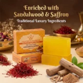 Natural Sandalwood & Saffron Handmade Soaps 3