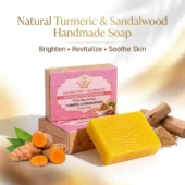 Natural Turmeric & Sandalwood Handmade Soaps 1