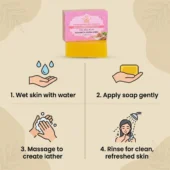 Natural Turmeric & Sandalwood Handmade Soaps 4