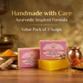 Natural Turmeric & Sandalwood Handmade Soaps 5