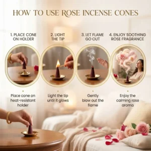 Rose Incense Cones 2