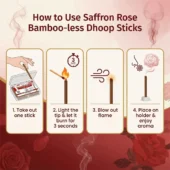 Saffron Rose Dhoop Incense Stick 1