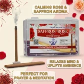 Saffron Rose Dhoop Incense Stick 6