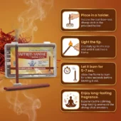 Saffron Sandal Dhoop Incense Stick 03