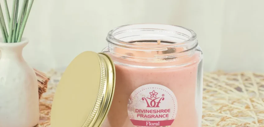 Premium scented soy wax candle – Divineshree home fragrance collection