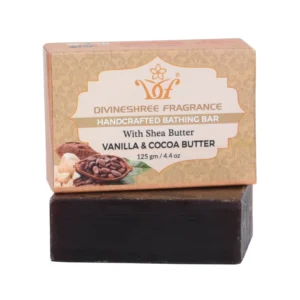 Divineshree Vanilla & Cocoa Butter Handcrafted Bathing Bar – nourishing soap with rich aroma