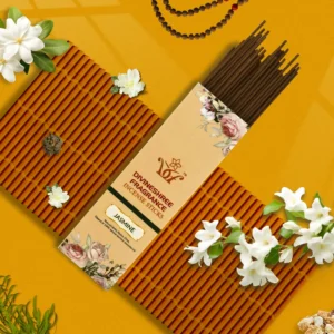 Divineshree Fragrance premium long-lasting incense sticks, offering a serene aroma for meditation, displayed on a clean white background.