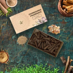 Sandal Incense Cones |Pack of 2 |50 Dhoop Cones each Pack |Eco-Friendly & Charcoal Free