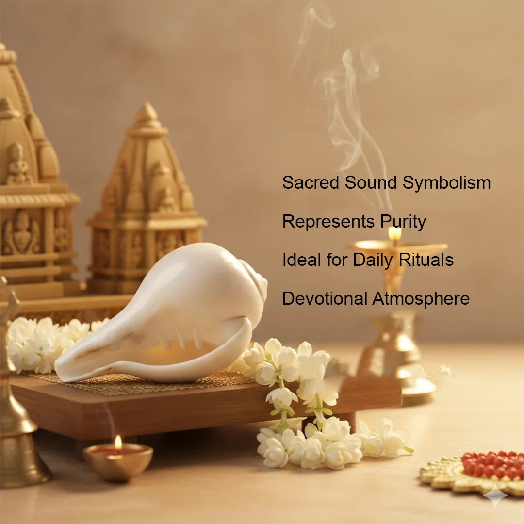 Natural Pure White Shankh 2 Natural Pure White Shankh 2