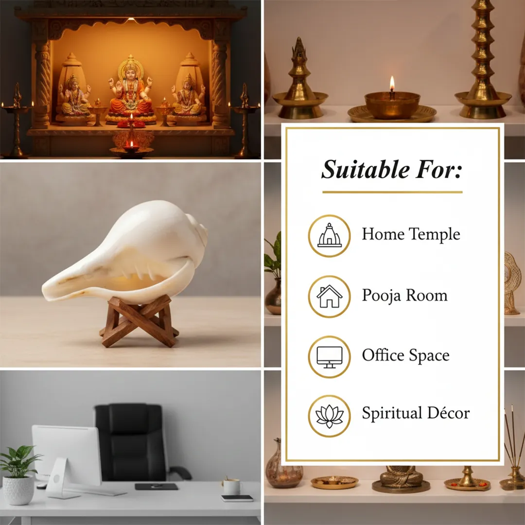Natural Pure White Shankh 4 Natural Pure White Shankh 4