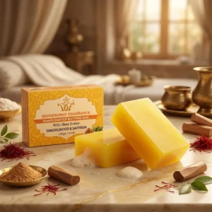 Natural Sandalwood & Saffron Soap