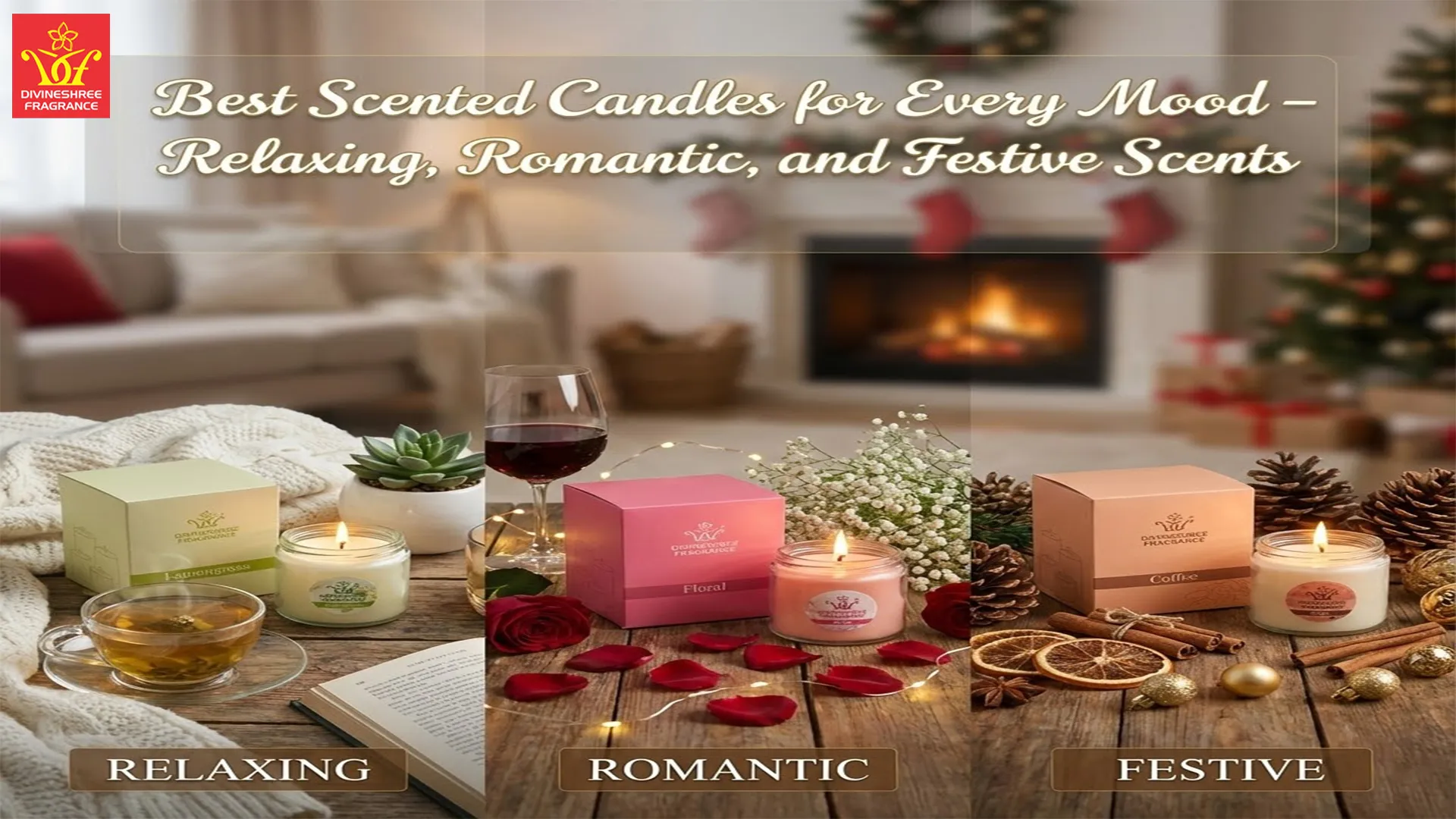 Best Scented Candles for Every Mood – Relaxing Romantic and Festive Scents
