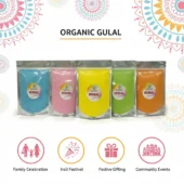 Organic Gulal – Pack of 5 Vibrant Colors 3