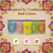 Organic Gulal – Pack of 5 Vibrant Colors 4