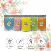 Organic Gulal – Pack of 5 Vibrant Colors 5